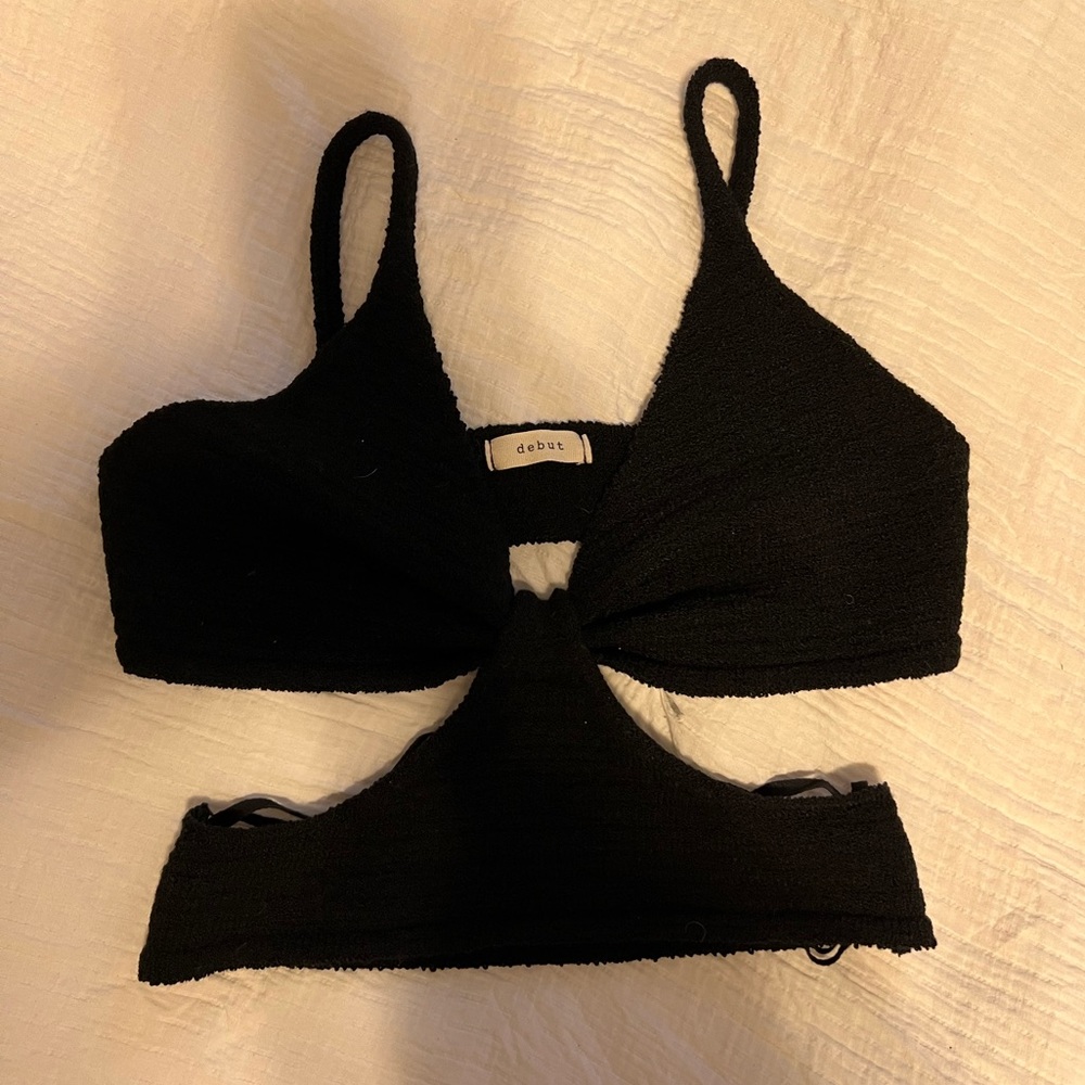 Black cut out tank